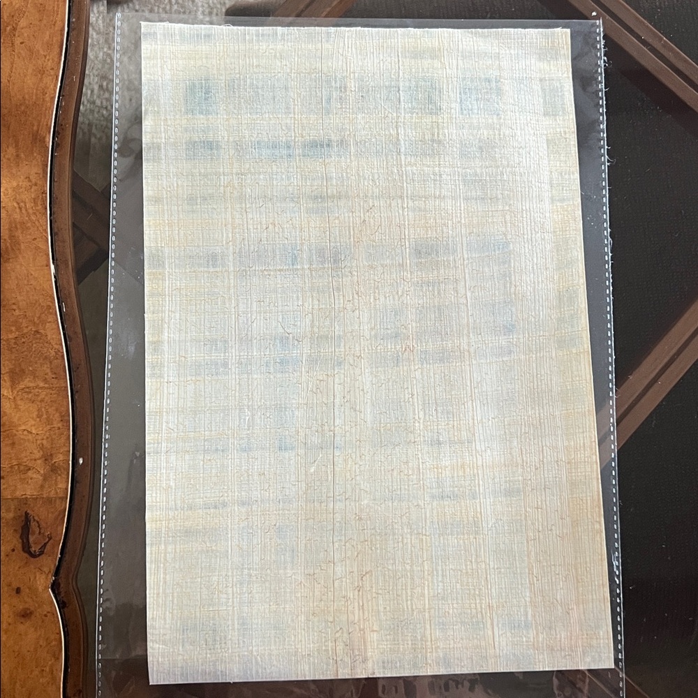 Egyptian Papyrus painting with Figures - Picture 5 of 5